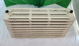 Radiateur fonte ancien à colonnes – 87 cm – 8 éléments – peinture crème – Bon état