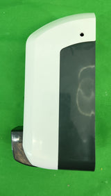 Distributeur de savon mural JVD – blanc et gris anthracite – bouton poussoir – Bon état