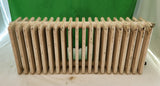 Radiateur fonte ancien bas 42 cm – 105 cm de long – 20 éléments – spécial allège – État correct