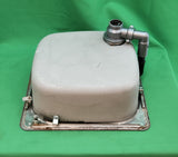 Évier inox 1 bac compact – 41,5 x 38,5 cm