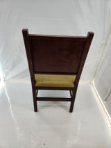Chaise ancienne en bois massif avec assise tressée – 9,5 kg - Très bon état