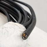 Câble électrique 3G6 mm² – gaine noire – forte section – longueurs diverses disponibles – vendu au mètre